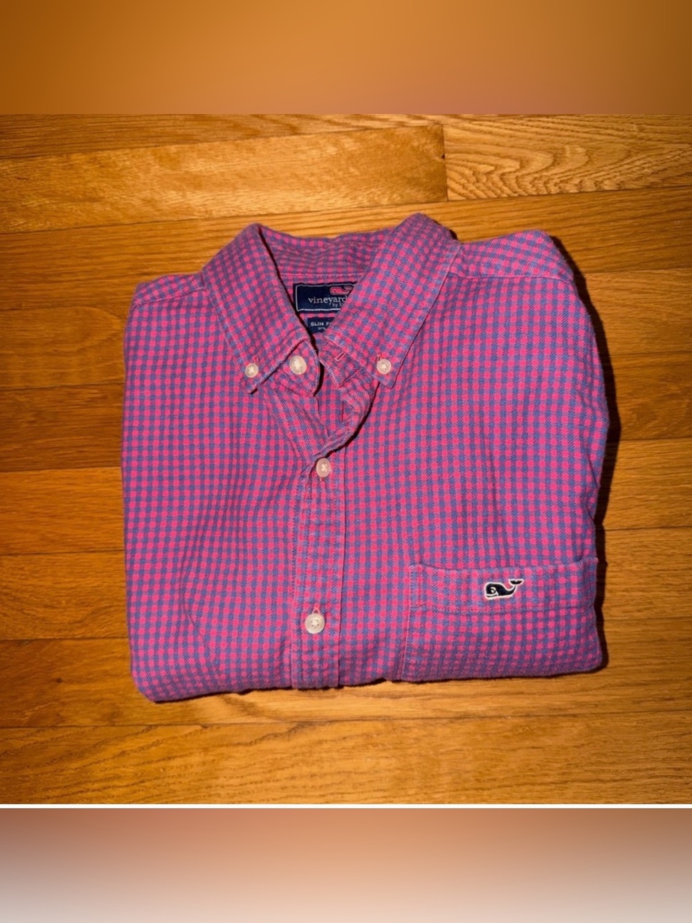Vineyard Vines Men's Small Check Button-Down Shirt